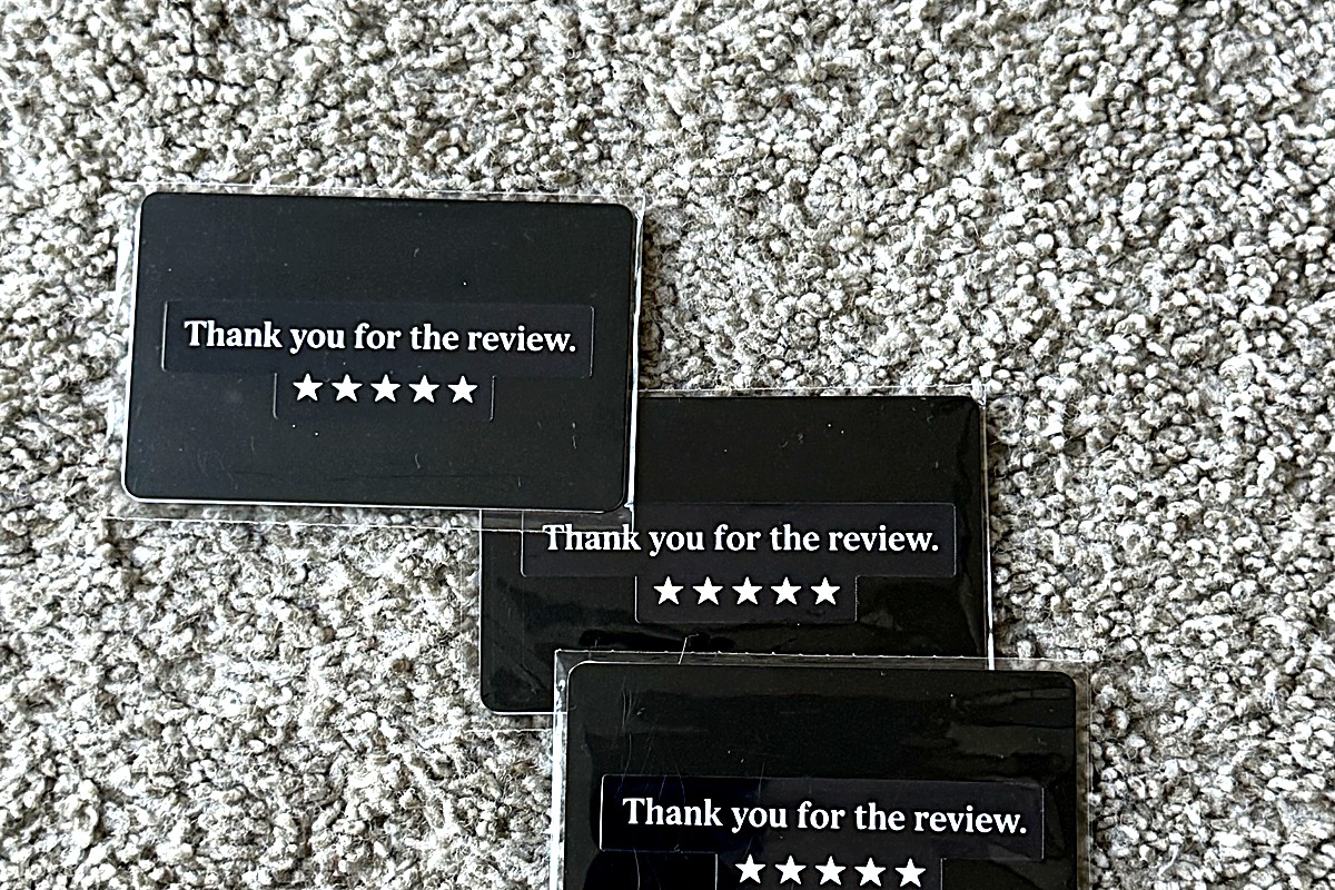 LOOP card — thank you for the review